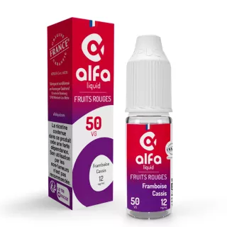 E-Liquide Framboise Cassis - Fruits Rouges - 10ml - Alfaliquid