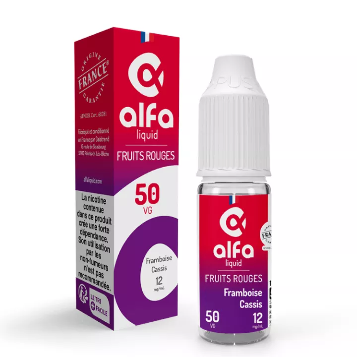 E-Liquid Framboise Cassis 10 ml - Alfaliquid