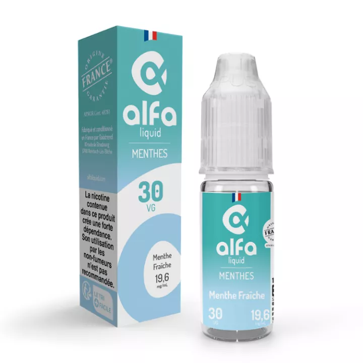 E-Liquid Menthe Fra&icirc;che 10 ml - Alfaliquid