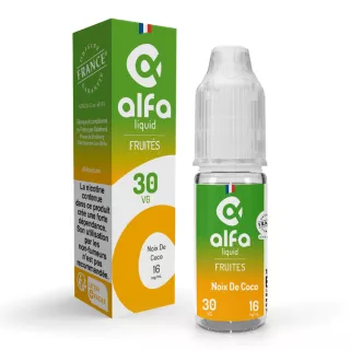 E-Liquide Noix de Coco - Fruit&eacute;s - 10ml - Alfaliquid