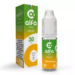 E-Liquid Noix de Coco - Fruit&eacute;s - 10ml - Alfaliquid
