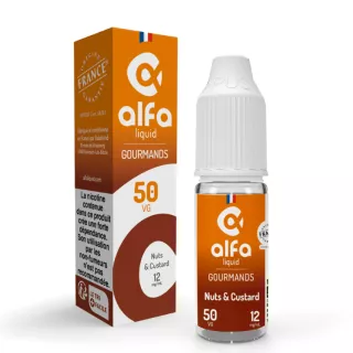E-Liquide Nuts & Custard - Gourmands - 10ml - Alfaliquid