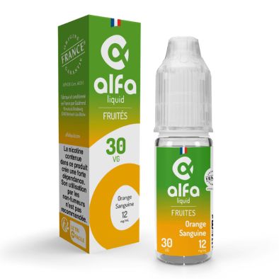 E-Liquide Orange Sanguine - Fruités - 10ml - Alfaliquid 0