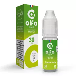 E-Liquid Pomme Verte - Fruit&eacute;s - 10ml - Alfaliquid