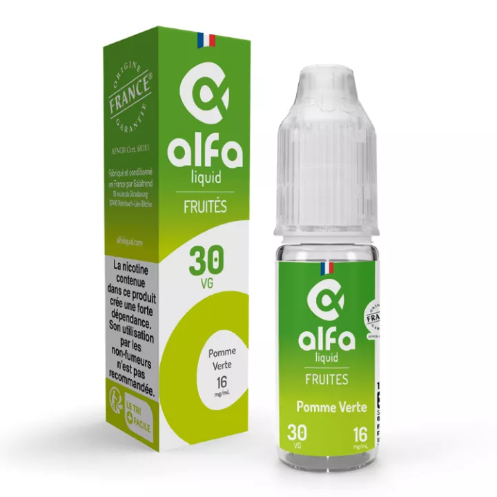 E-Liquid Pomme Verte 10 ml - Alfaliquid