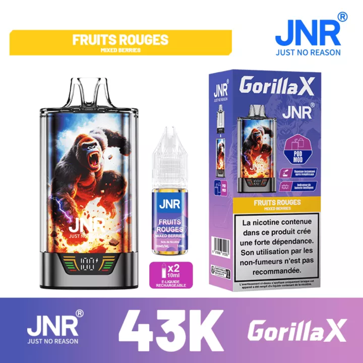 Puff Fr&uuml;chte Geschmack | Gorilla X 43K | JNR