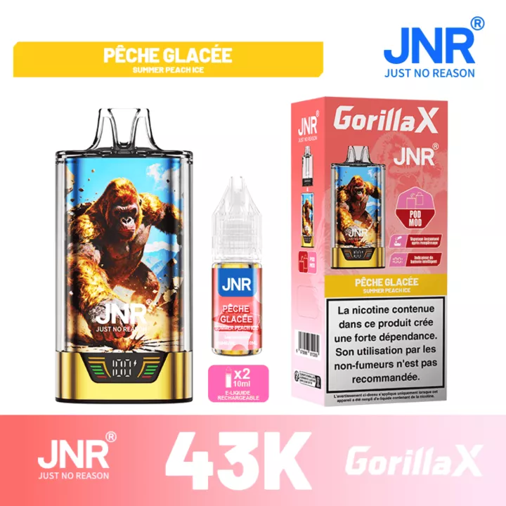 Puff Eis-Pfirsich Geschmack | Gorilla X 43K | JNR