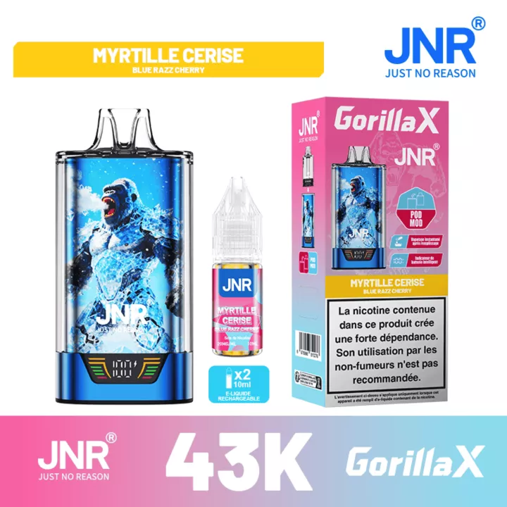 Blaubeere-Kirsch Geschmack &ndash; Gorilla X 43K Puff | JNR