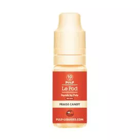 E-Liquide Sels de Nicotine Fraise Candy - Le Pod Liquide - 10ml - Pulp