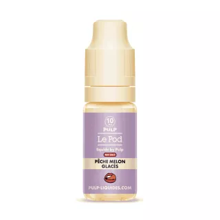 E-Liquide Sels de Nicotine P&ecirc;che Melon Glac&eacute;s - Le Pod Liquide - 10ml - Pulp