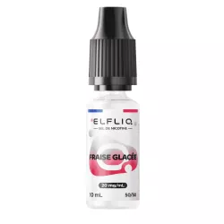 E-Liquid Nikotinsalze Fraise Glac&eacute;e - Elfliq Made In France - 10ml - Elfbar