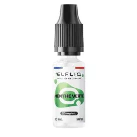 E-Liquide Sels de Nicotine Menthe Verte - Elfliq Made In France - 10ml - Elfbar