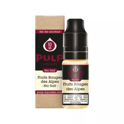 E-Liquide Sels de Nicotine Fruits Rouges des Alpes - Pulp Nic Salt - 10ml - Pulp 0