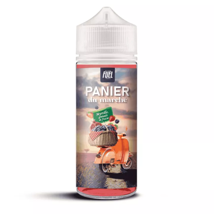 E-Liquid Myrtille Grenade et Fraise 100 ml Panier du March&eacute; Maison Fuel