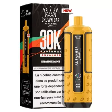 Puff Cartouche Orange Mint - Crown Bar Hyper Max Advanced 30K - Al Fakher 0