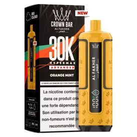 Puff Cartouche Orange Mint - Crown Bar Hyper Max Advanced 30K - Al Fakher