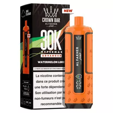 Puff Cartouche Watermelon Lime - Crown Bar Hyper Max Advanced 30K - Al Fakher 0