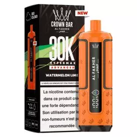 Puff Cartouche Watermelon Lime - Crown Bar Hyper Max Advanced 30K - Al Fakher