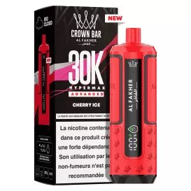 Puff Cartouche Cherry Ice - Crown Bar Hyper Max Advanced 30K - Al Fakher