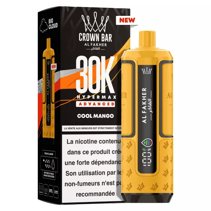 Puff Crown Bar Hyper Max 30K | Frische Mango | Al Fakher