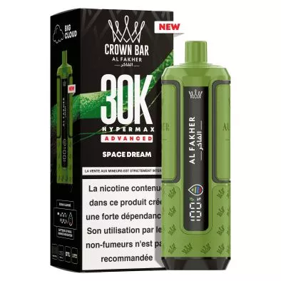 Puff Cartouche Space Dream - Crown Bar Hyper Max Advanced 30K - Al Fakher 0