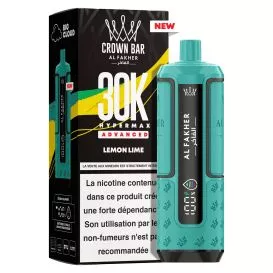 Puff Cartouche Lemon Lime - Crown Bar Hyper Max Advanced 30K - Al Fakher