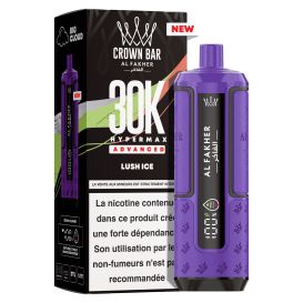 Puff Cartouche Lush Ice - Crown Bar Hyper Max Advanced 30K - Al Fakher