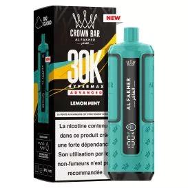 Puff Cartouche Lemon Mint - Crown Bar Hyper Max Advanced 30K - Al Fakher
