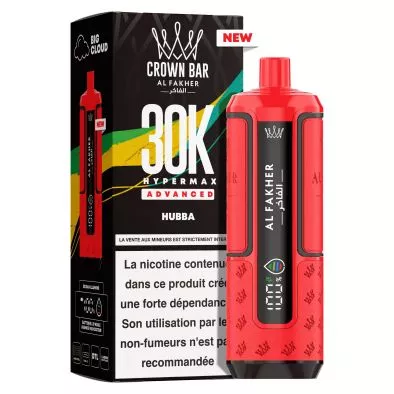 Puff Cartouche Hubba - Crown Bar Hyper Max Advanced 30K - Al Fakher 0