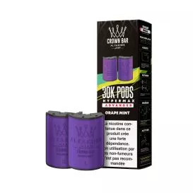 Patrone Puff - Grape Mint - Crown Bar Hyper Max Pod 30K - Al Fakher