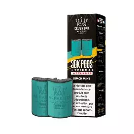 Patrone Puff - Lemon Mint - Crown Bar Hyper Max Pod 30K - Al Fakher
