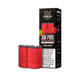 Patrone Puff - Two Apple - Crown Bar Hyper Max Pod 30K - Al Fakher