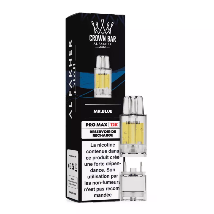 Cartouche Puff Mr Blue - Crown Bar Pro Max 12K - Al Fakher