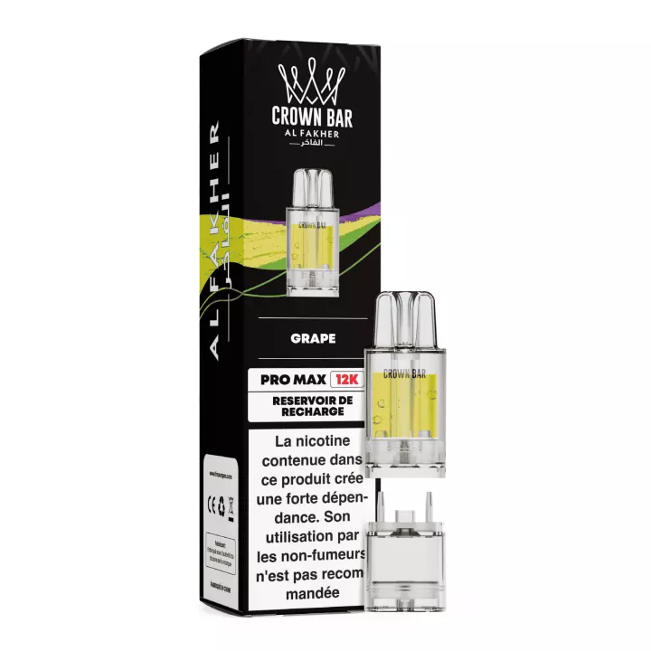 Cartouche Puff Grape - Crown Bar Pro Max 12K - Al Fakher
