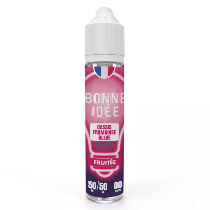 E-Liquide Bonne Id&eacute;e | 50 ml | Cassis Framboise Bleue