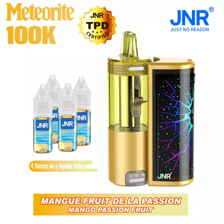 Puff JNR Meteorite 100K | avec e-liquide Mango Passion Fruit