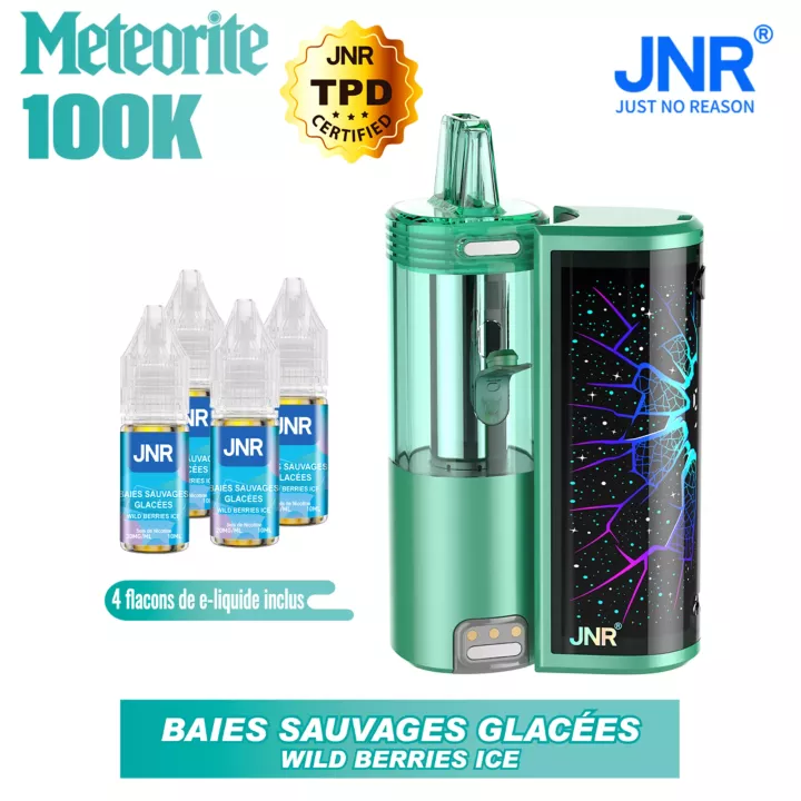 Puff JNR Meteorite 100K | avec e-liquide Wild Berries Ice