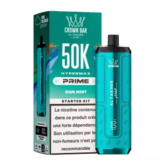 Puff Cartouche Gum Mint - Crown Bar Hyper Max 50K - Al Fakher