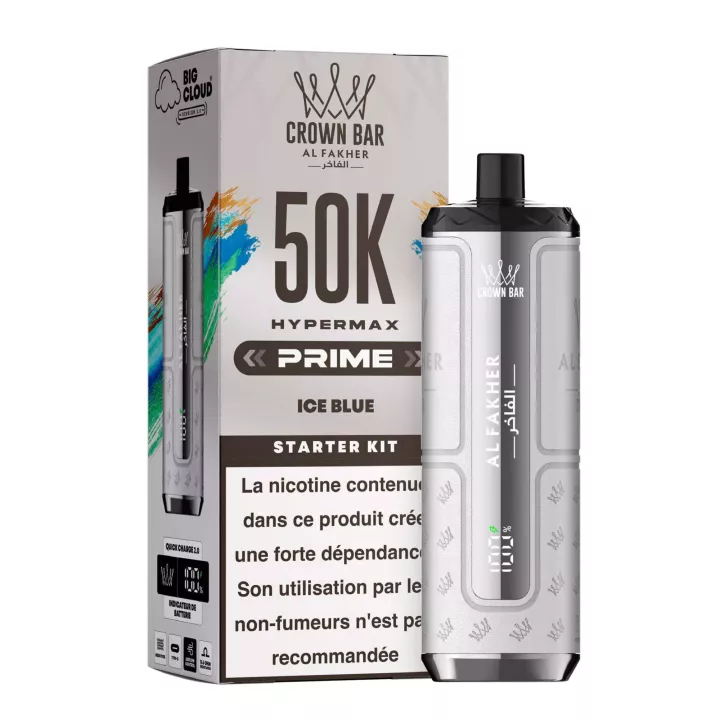 Crown Bar Hyper Max Prime 50K | Kit complet | Al Fakher