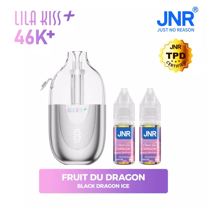 JNR Lila Kiss+ 46K | Komplettset mit E-Liquid | JNR
