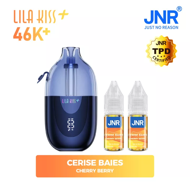 JNR Lila Kiss+ 46K | Komplettset mit E-Liquid | JNR