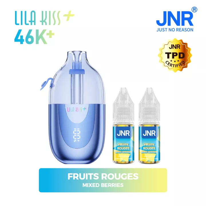 JNR Lila Kiss+ 46K | Komplettset mit E-Liquid | JNR
