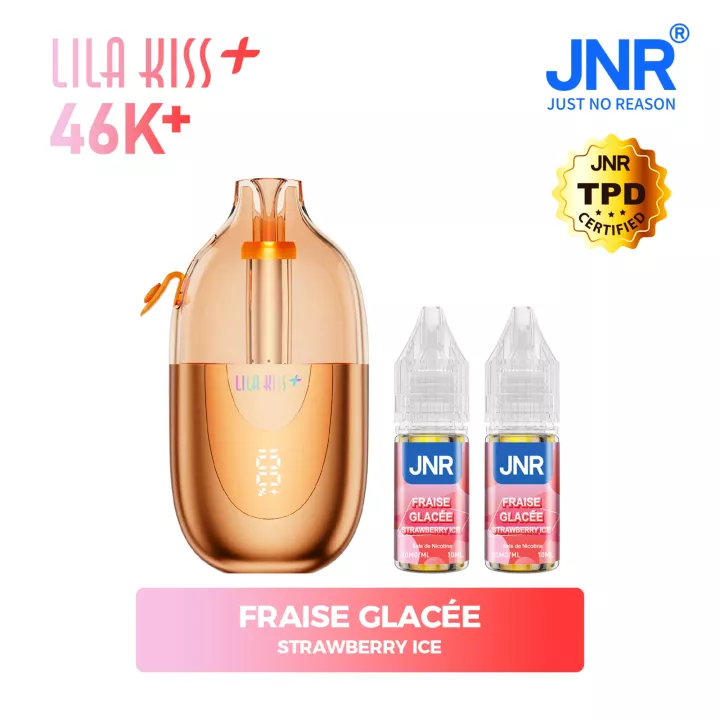 JNR Lila Kiss+ 46K | Komplettset mit E-Liquid | JNR