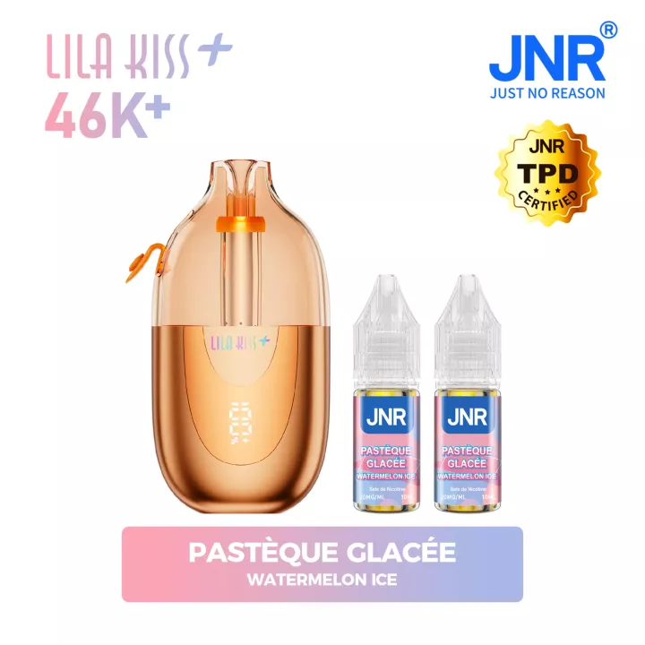 JNR Lila Kiss+ 46K | Komplettset mit E-Liquid | JNR