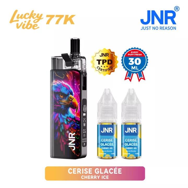 Puff rechargeable Lucky Vibes 77K | Kit complet | JNR