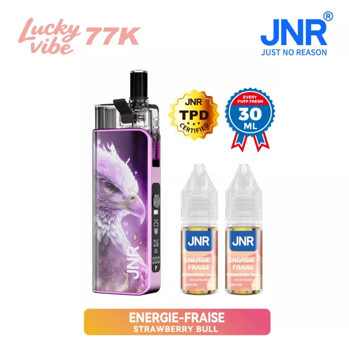 Puff rechargeable Lucky Vibes 77K | Kit complet | JNR
