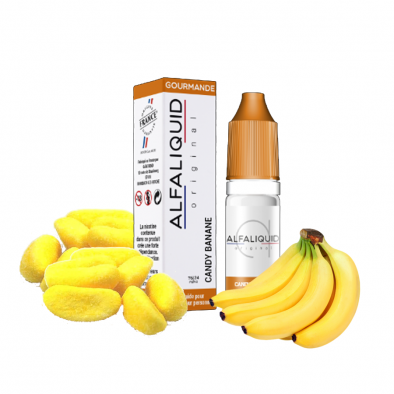 E-liquid Candy banana - 10ml Alfaliquid 0
