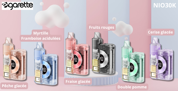 Geschmacksrichtungen der NIO 30K Puff