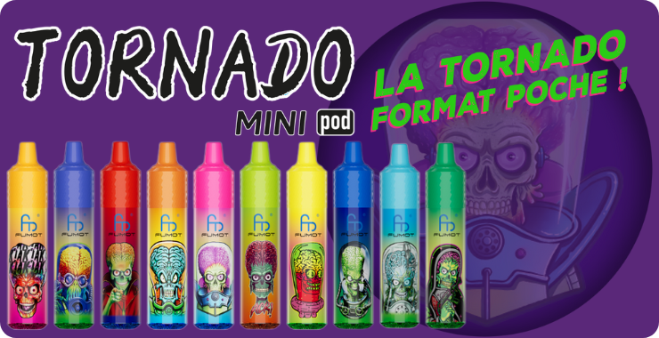 Pr&auml;sentation der wiederaufladbaren Tornado Mini Puffs von Fumot