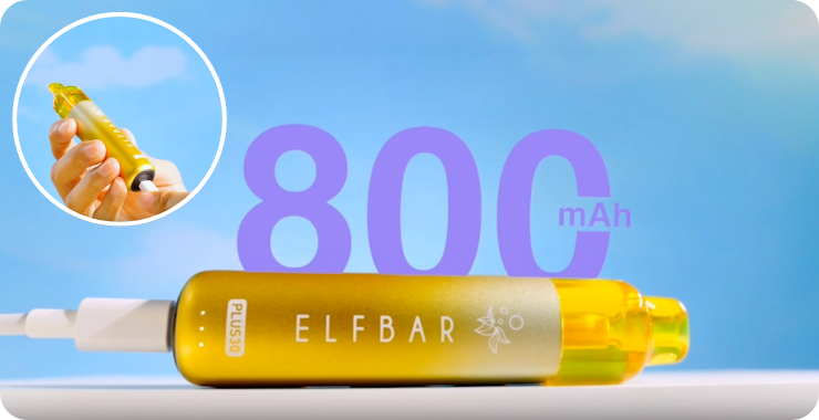 Aufladen der Puff Plus30 von Elfbar